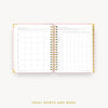 Day Designer 2024 daily planner: Peony Bookcloth cover with ideal week worksheet