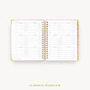 Day Designer 2024 daily planner: Peony Bookcloth cover with 12 month calendar