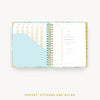 Day Designer 2024 daily planner: Monet cover with pocket and gold stickers