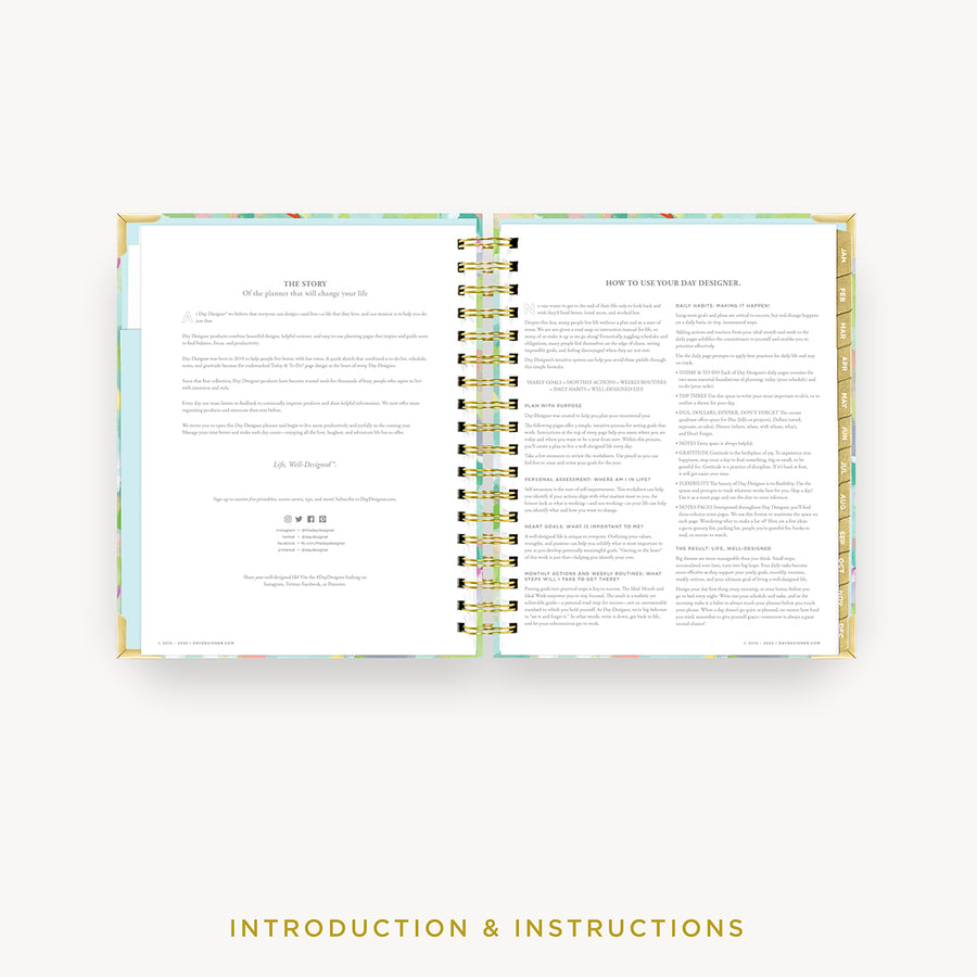 Day Designer 2024 daily planner: Monet cover with introduction and how to guide