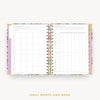 Day Designer 2024 mini daily planner: Blurred Spring cover with ideal week worksheet
