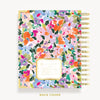 Day Designer 2024 mini daily planner: Blurred Spring cover with back cover with gold detail