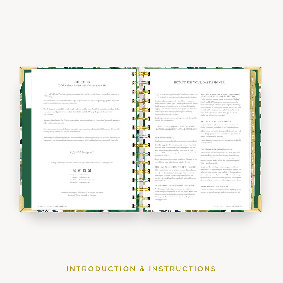Day Designer 2024 mini daily planner: Bali cover with introduction