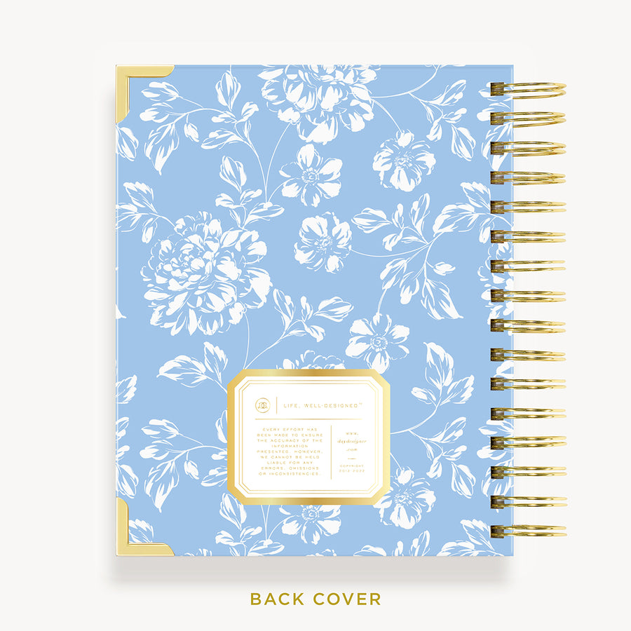 Day Designer 2024 mini daily planner: Annabel cover with back cover with gold detail