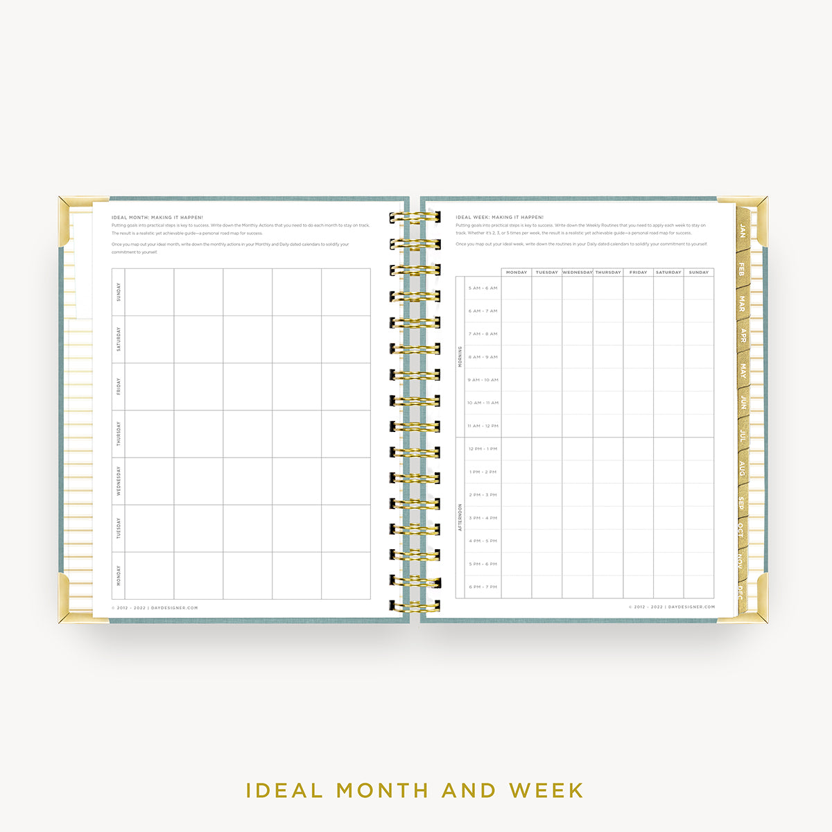 2024 Mini Daily Planner: Sage Bookcloth | Day Designer