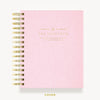 Day Designer 2024 mini daily planner: Peony Bookcloth hard cover, gold wire binding