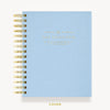 Day Designer 2024 mini daily planner: Chambray Bookcloth hard cover, gold wire binding