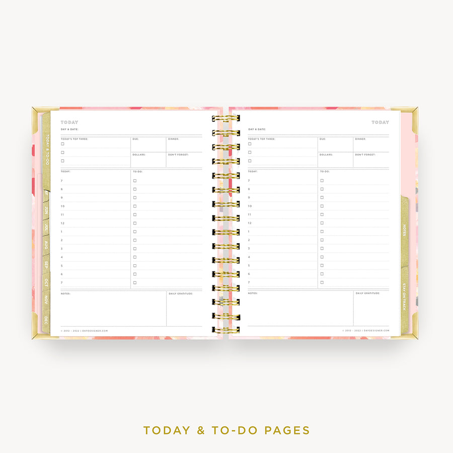 Day Designer 2024 mini weekly planner: Sunset cover with undated daily planning pages