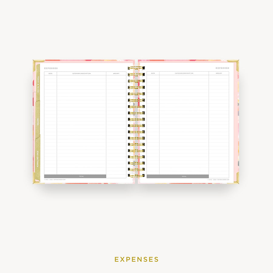 Day Designer 2024 weekly planner: Sunset cover with expense tracking pages