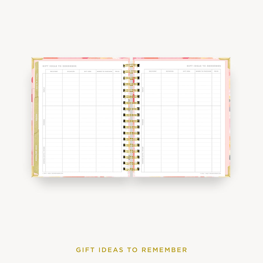 Day Designer 2024 weekly planner: Sunset cover with gift ideas pages