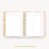 Day Designer 2024 mini weekly planner: Sunset cover with thank you notes pages
