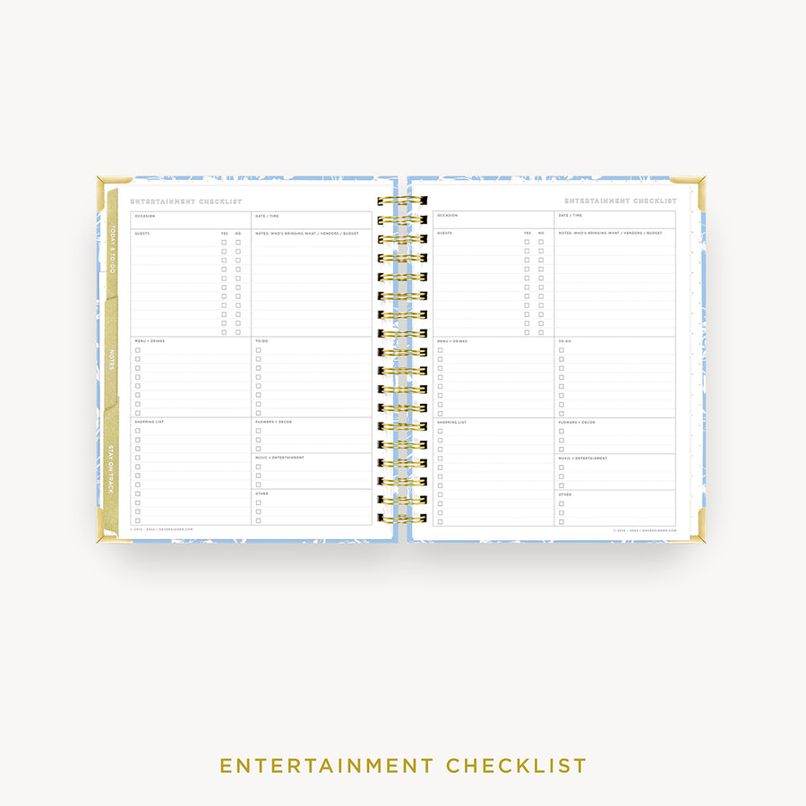 Day Designer 2024 weekly planner: Annabel cover with entertainment party planner