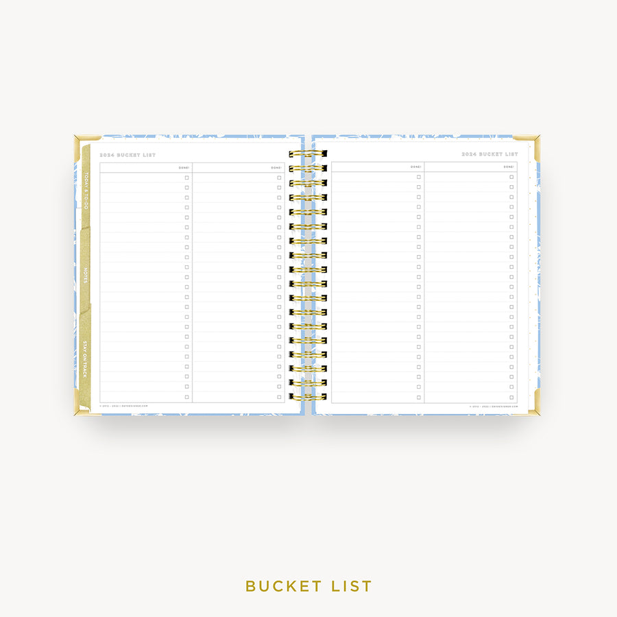 Day Designer 2024 weekly planner: Annabel cover with bucket list