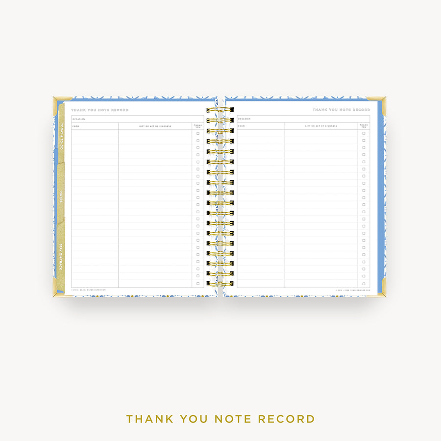 Day Designer 2024 weekly planner: Casa Bella cover with thank you notes pages