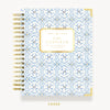 Day Designer 2024 weekly planner: Casa Bella hard cover, gold wire binding