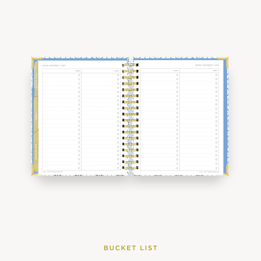 Day Designer 2024 weekly planner: Casa Bella cover with bucket list