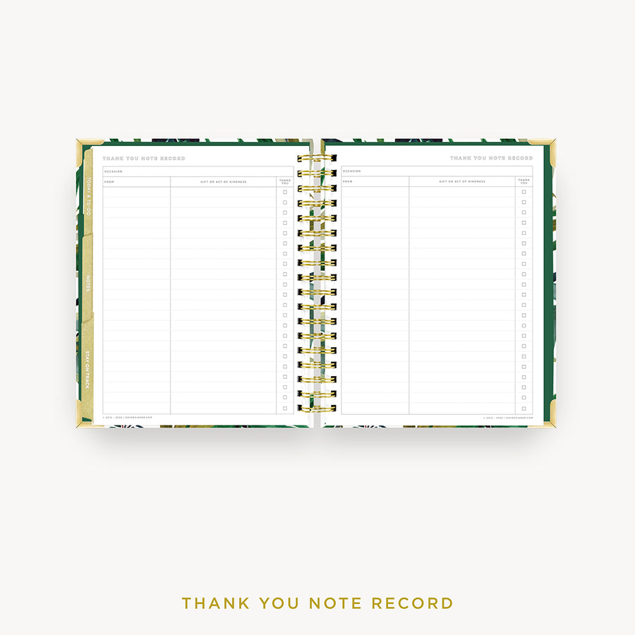 Day Designer 2024 weekly planner: Bali cover with thank you notes pages
