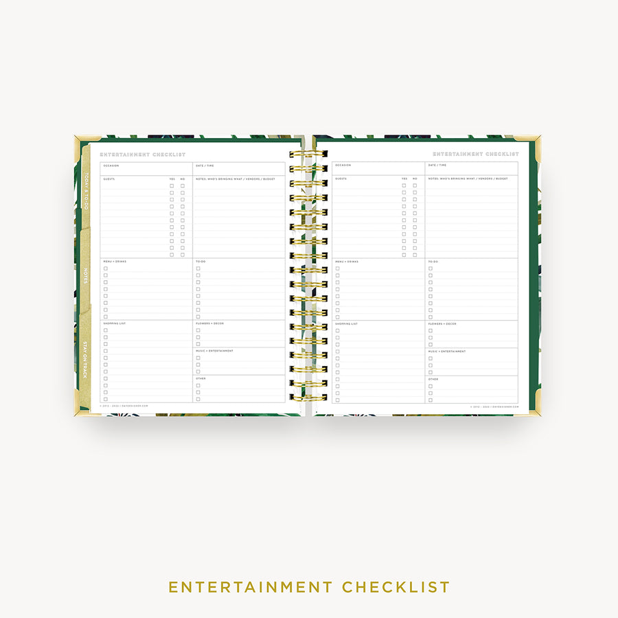 Day Designer 2024 weekly planner: Bali cover with entertainment party planner