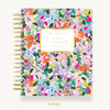Day Designer 2024 weekly planner: Blurred Spring hard cover, gold wire binding