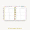 Day Designer 2024 weekly planner: Blurred Spring cover with entertainment party planner