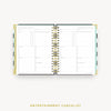 Day Designer 2024 weekly planner: Black Stripe cover with entertainment party planner