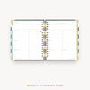 Day Designer 2024 weekly planner: Black Stripe cover  with weekly planning pages