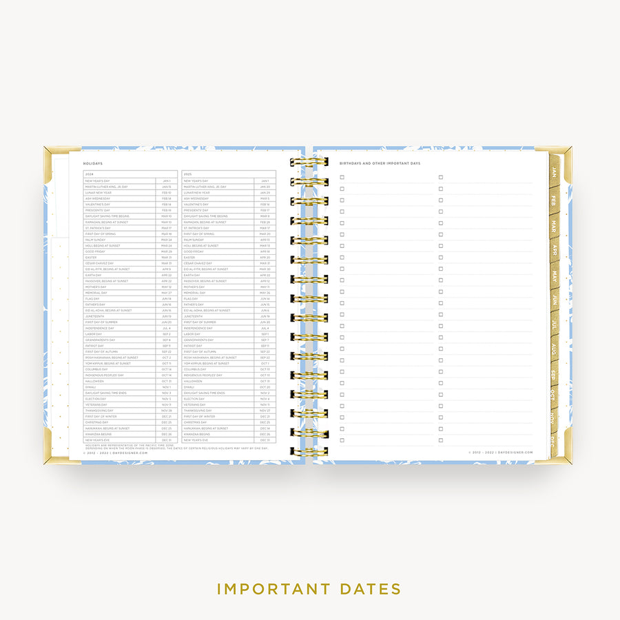 Day Designer 2024 mini weekly planner: Annabel cover with holidays page