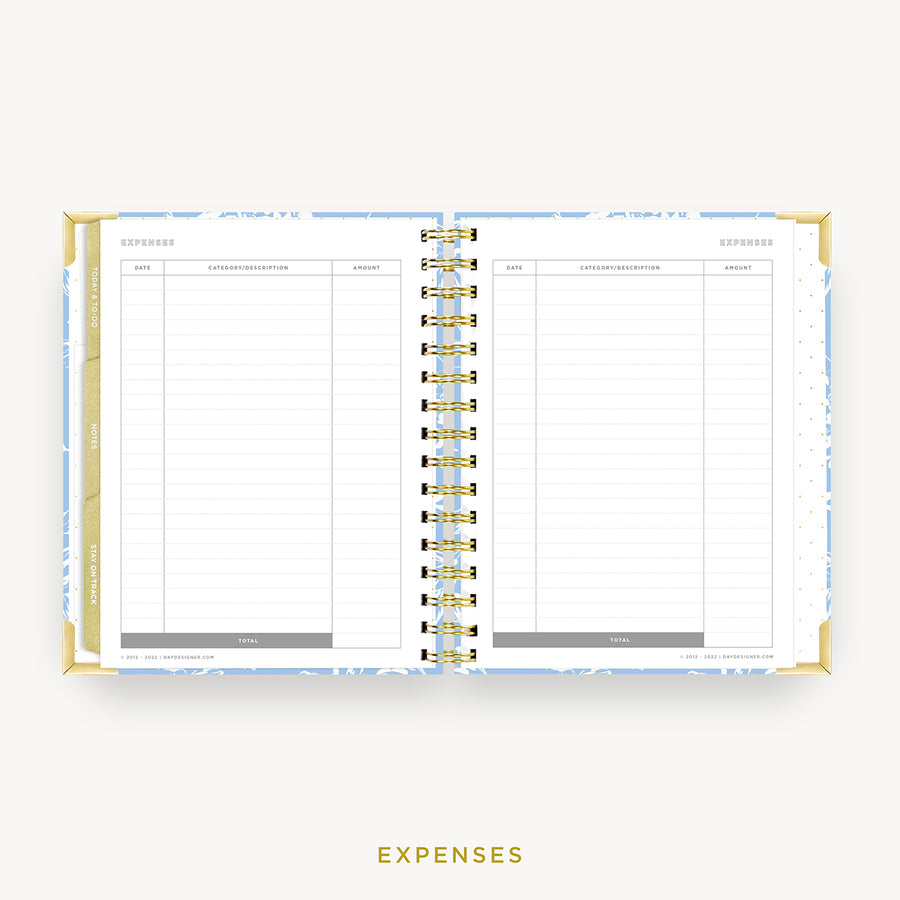 Day Designer 2024 mini weekly planner: Annabel cover with expense tracking pages