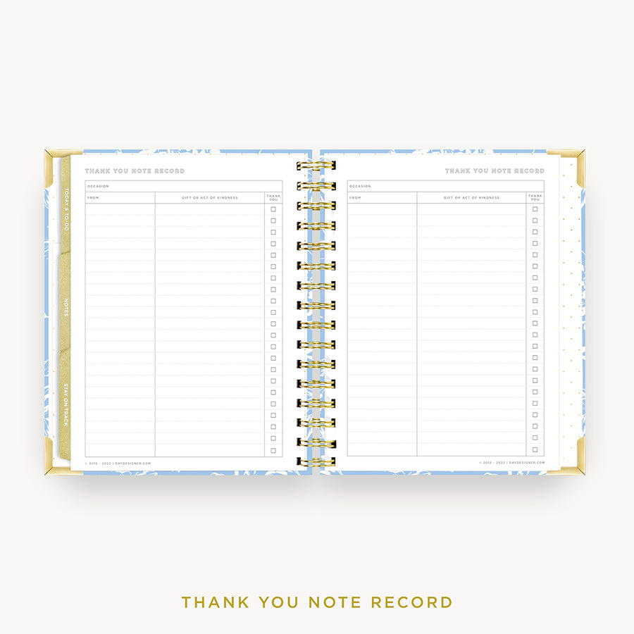 Day Designer 2024 mini weekly planner: Annabel cover with thank you notes pages