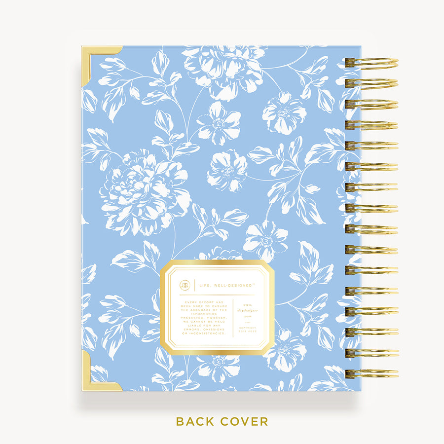 Day Designer 2024 mini weekly planner: Annabel cover with back cover with gold detail