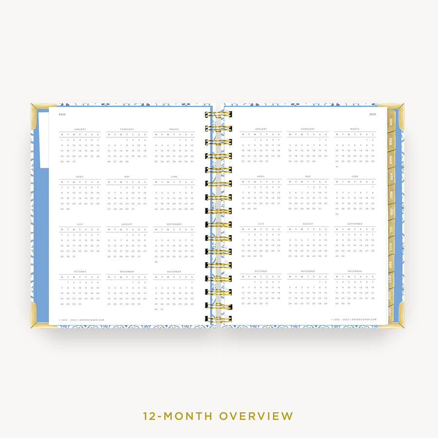 Day Designer 2024 mini weekly planner: Casa Bella cover with 12 month calendar