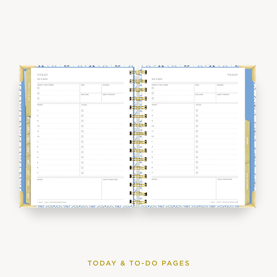 Day Designer 2024 mini weekly planner: Casa Bella cover with undated daily planning pages
