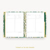 Day Designer 2024 mini weekly planner: Bali cover with undated daily planning pages