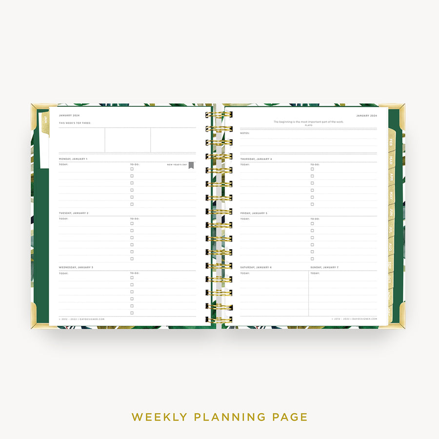 Day Designer 2024 mini weekly planner: Bali cover  with weekly planning pages