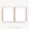 Day Designer 2024 mini weekly planner: Blurred Spring cover with thank you