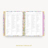 Day Designer 2024 mini weekly planner: Blurred Spring cover with packing checklist