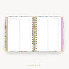 Day Designer 2024 mini weekly planner: Blurred Spring cover with bucket list