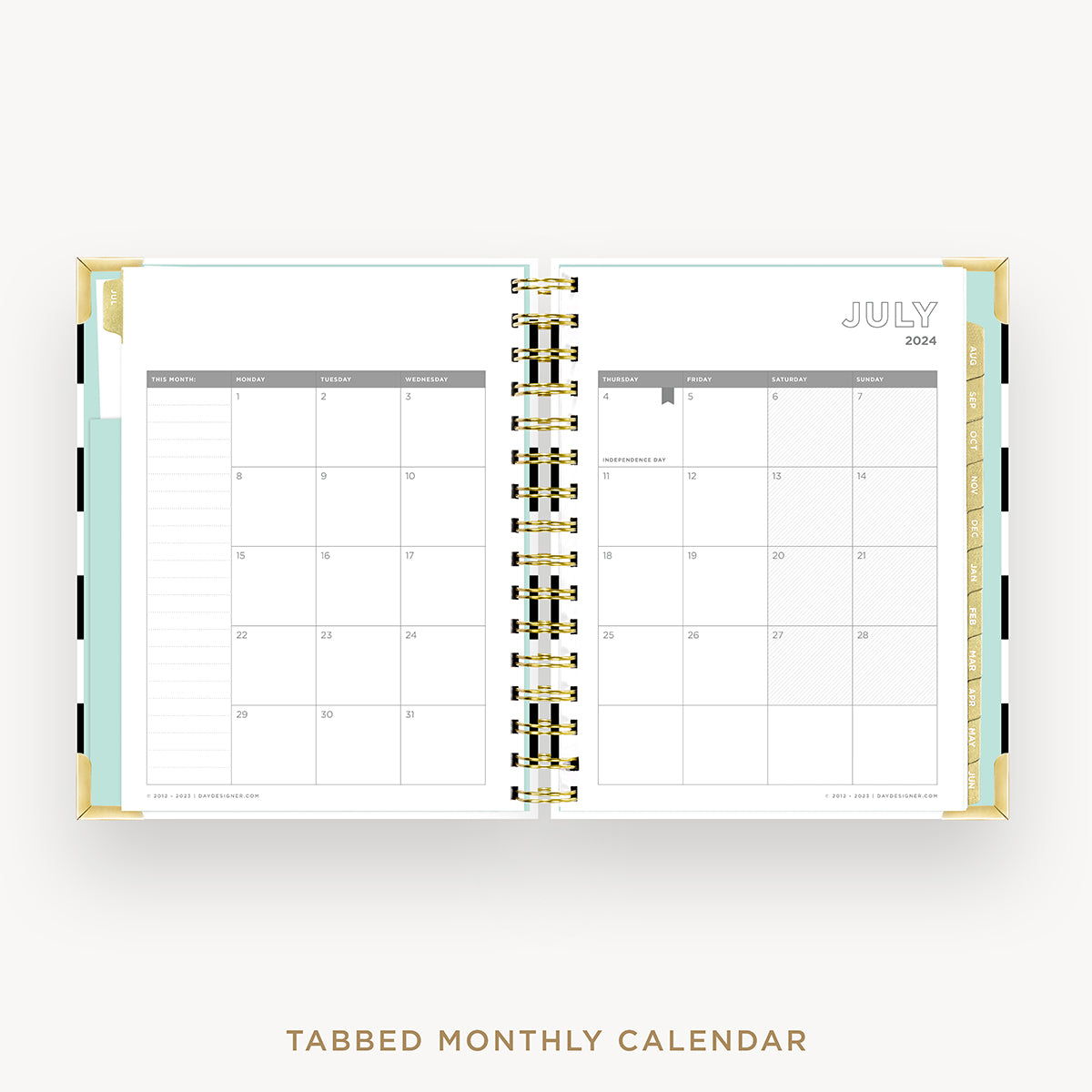 2024-25 Academic Year | Mini Daily Planner Black Stripe | Day Designer 2024-25-academic-year-mini-daily-planner-black-stripe-day-designer