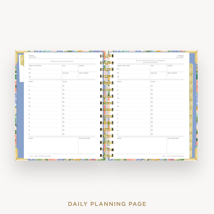 Day Designer 2024-25 mini daily planner: Lorelei cover with daily planning page