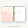 Day Designer 2024-25 mini daily planner: Fresh Sprigs cover with pocket and gold stickers
