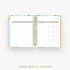 Day Designer 2024-25 daily planner: Palmetto cover with monthly calendar