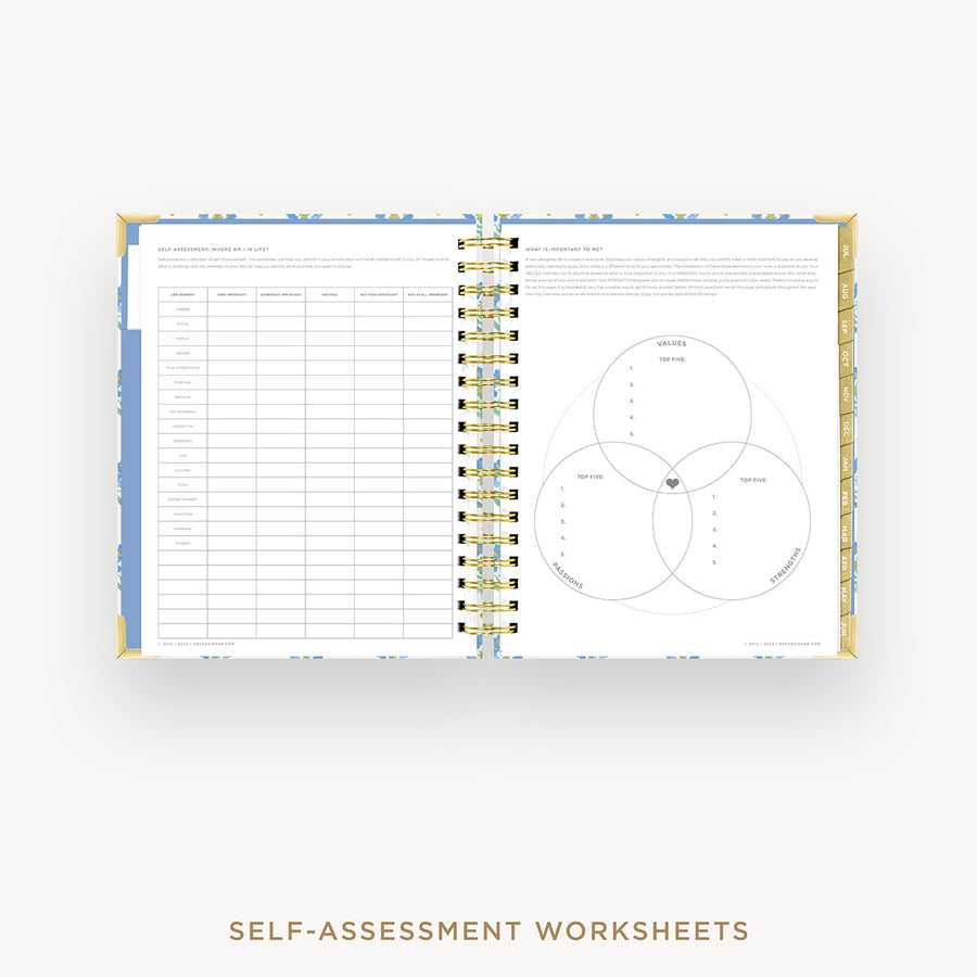 Day Designer 2024-25 daily planner: Tasha cover with self assessment worksheet