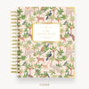 Day Designer 2024-25 daily planner: Menagerie hard cover, gold wire binding