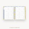 Day Designer 2024-25 daily planner: Azure cover with 12 month calendar