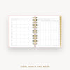 Day Designer 2024-25 daily planner: Peony Bookcloth cover with ideal week worksheet