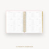 Day Designer 2024-25 daily planner: Peony Bookcloth cover with 12 month calendar