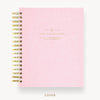 Day Designer 2024-25 daily planner: Peony Bookcloth hard cover, gold wire binding