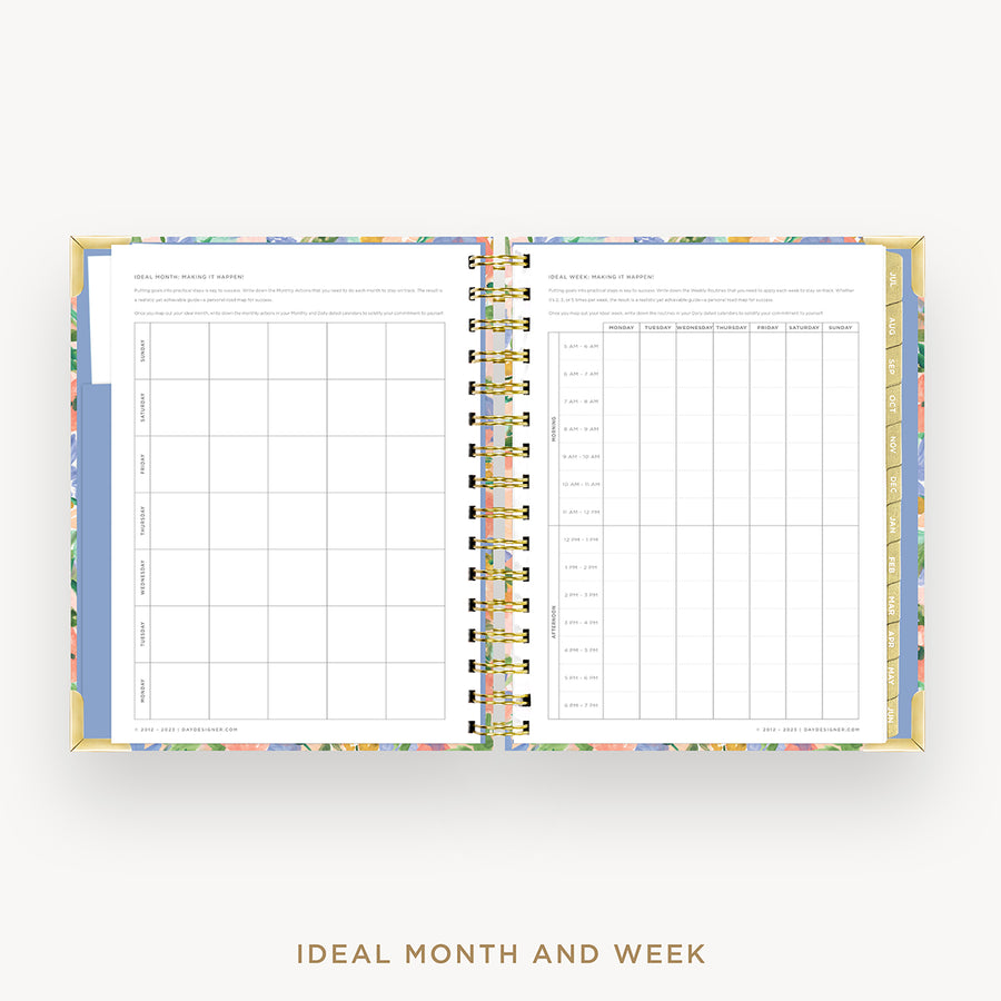 Day Designer 2024-25 mini weekly planner: Lorelei cover with ideal week worksheet