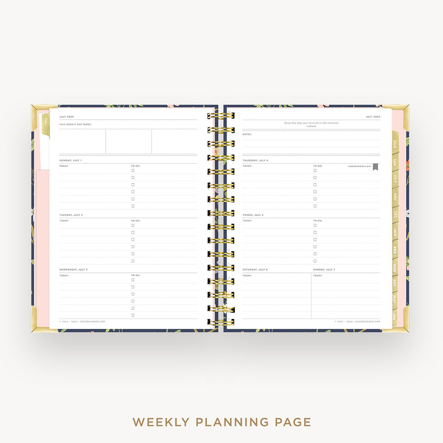 Day Designer 2024-25 mini weekly planner: Fresh Sprigs cover  with weekly planning pages