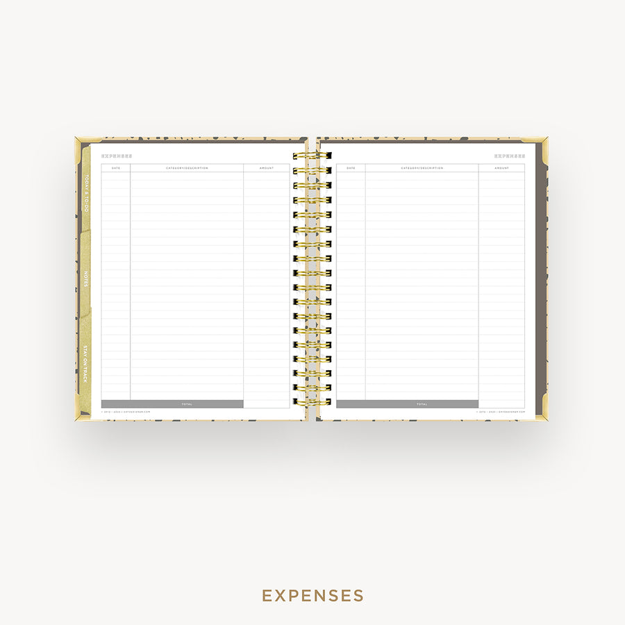 Day Designer 2024-25 weekly planner: Savannah cover with expense tracking pages